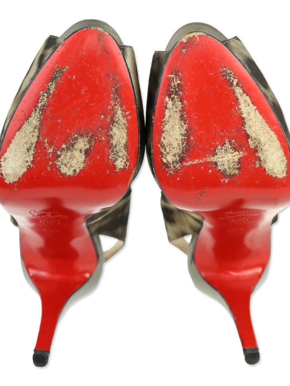 Christian Louboutin Leopard Print Slingback Pumps with Red Sole!! - Picture 6 of 8